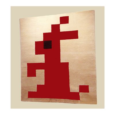 Tapis design - Red Rabbit. RUG3 - MIKKA DESIGN INK