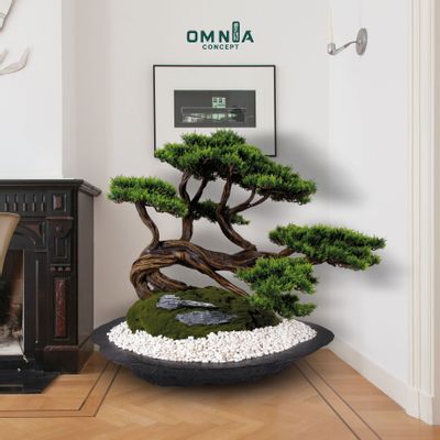 Decorative objects - Kursa Thuja - 3 - Premium Quality Decorative Handmade Artificial Bonsai Tree - OMNIA CONCEPT