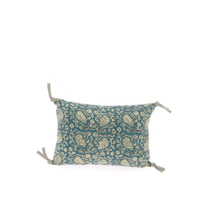 Coussins textile - INDIENNE Housse de coussin 25X35 cm INDIENNE CANARD - EN FIL D'INDIENNE...