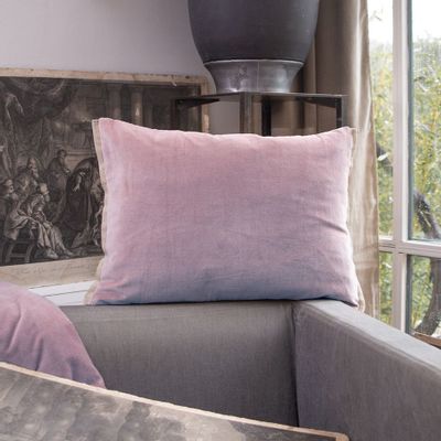 Coussins textile - MEDICIS coussin 40x55cm housse MEDICIS MAUVE - EN FIL D'INDIENNE...