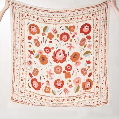 Scarves - Balkans Cream Wool - MARADJI