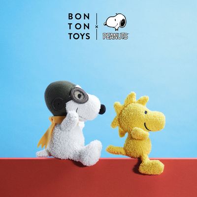 Gifts - Bon Ton Toys x Peanuts Snoopy Sitting Flying Ace 20cm - BON TON TOYS
