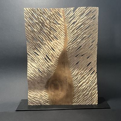 Sculptures, statuettes and miniatures - Leaf - AGNÈS K. SCULPTURE SUR BOIS