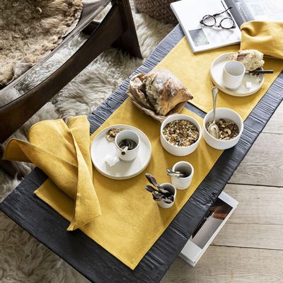 Kitchen linens - Coated place mat Marie-Galante plain cotton - LE JACQUARD FRANCAIS