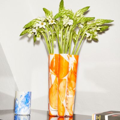 Vases - Orange Nougat Bucket Vase - STORIES OF ITALY