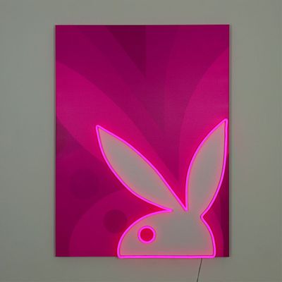 Other wall decoration - Playboy Wall Art with LED Neon - Echo Bunny - LOCOMOCEAN