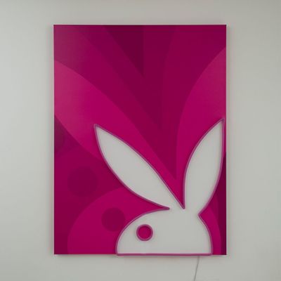 Wall lamps - Playboy Wall Art with LED Neon - Echo Bunny - LOCOMOCEAN