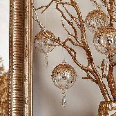 Christmas garlands and baubles - Christmas ball with ornament - Lou de Castellane - LOU DE CASTELLANE
