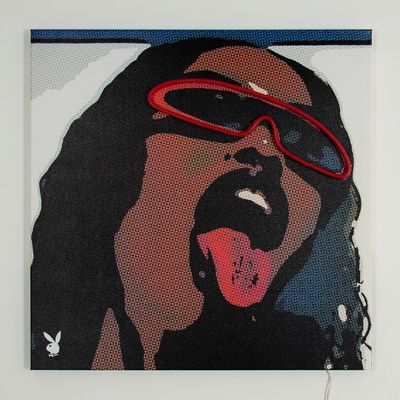 Other wall decoration - Playboy Wall Art with LED Neon - Tongue - LOCOMOCEAN