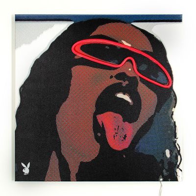 Appliques - Décoration murale Playboy avec néon LED - 'Tongue' - LOCOMOCEAN