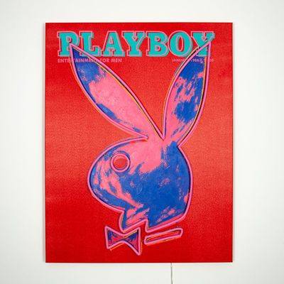Appliques - Décoration murale Playboy avec néon LED - Andy Warhol Cover - rose - LOCOMOCEAN