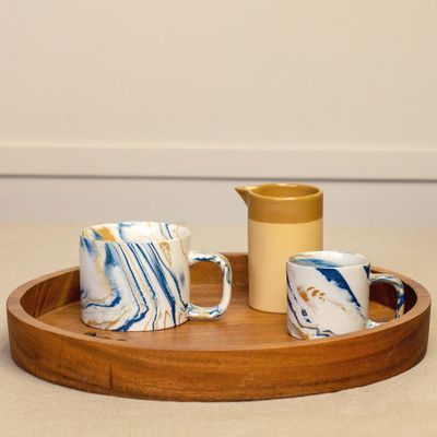 Mugs - Cup CYL marble stoneware - KINTA
