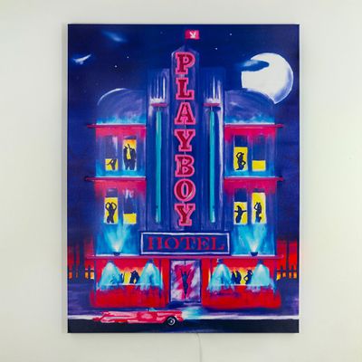 Wall lamps - Playboy Wall Art with LED Neon - Hotel Playboy - LOCOMOCEAN