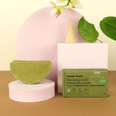 Beauty products - Solid shampoo enriched with broccoli oil & jujube powder (damaged hair) - COMME AVANT