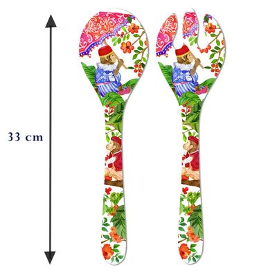 Table mat - Bali Monkey Collection Melamine Dinnerware - LES JARDINS DE LA COMTESSE