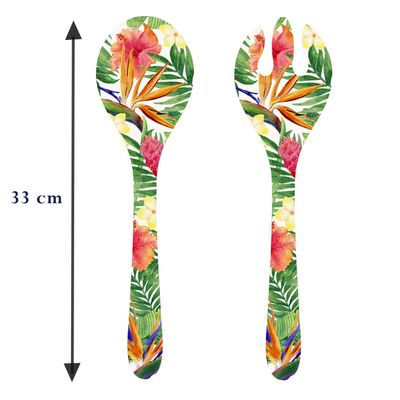 Dessous de plat - Vaisselle mélamine Collection Fleurs Exotiques - LES JARDINS DE LA COMTESSE