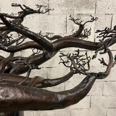 Sculptures, statuettes and miniatures - Series of curved baobabs made of recycled barrels - BOLONG