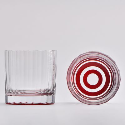Glass - Chiselled glass with Janome design (double ring) - TOKYO TESHIGOTO