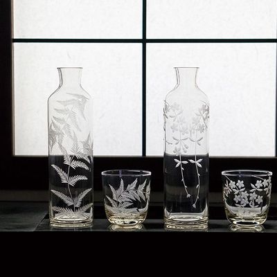 Tea and coffee accessories - Edo Hana Kiriko - cup - HIROTA GLASS MFG. CO., LTD.