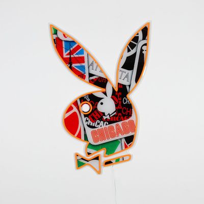 Appliques - Panneau mural LED Playboy - Collage Bunny - LOCOMOCEAN
