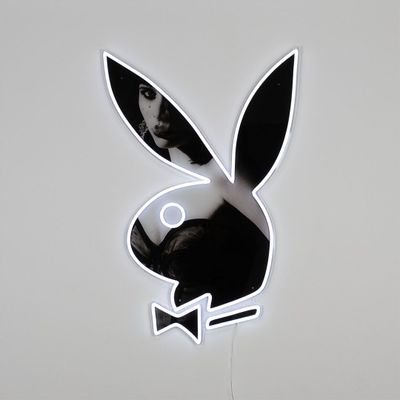 Other wall decoration - Playboy LED Wall Mounted Sign - B&W Bunny - LOCOMOCEAN