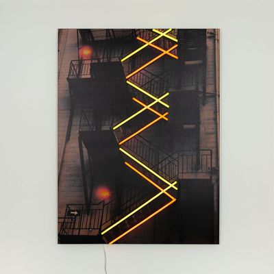 Paintings - Wall Painting (LED Neon) - NY Stairs - LOCOMOCEAN