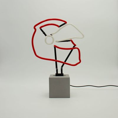 Table lamps - Neon (Concrete Base) - F1 Helmet - LOCOMOCEAN