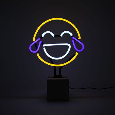 Objets de décoration - Néon sur socle - Laugh Emoji - LOCOMOCEAN