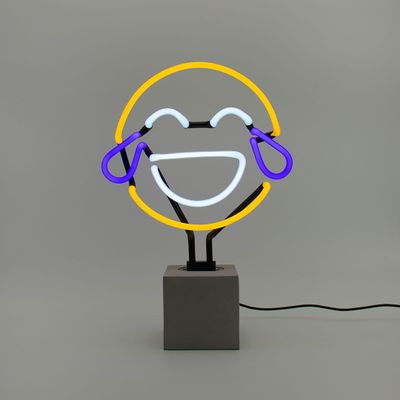 Table lamps - Neon (Concrete Base) - Laugh Emoji - LOCOMOCEAN