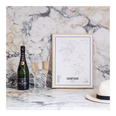 Poster - Print - Wine region Champagne - WIJCK.