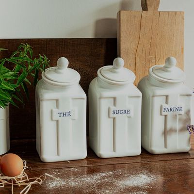Food storage - HELOISE Limoges porcelain kitchen pots - REMINISCENCE HOME