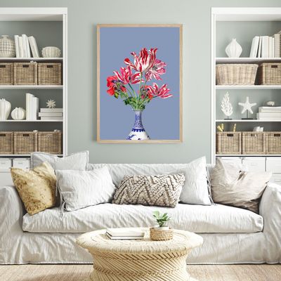 Other wall decoration - Wall art : Bouquet of red tulips - PARADISIO IMAGINARIUM