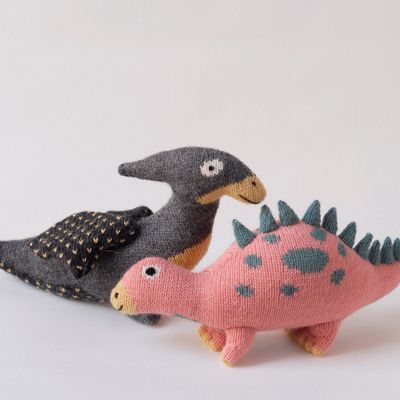 Jouets enfants - STEF : Peluche tricotée en alpaga de la collection DINOS, normes CE - SOL DE MAYO