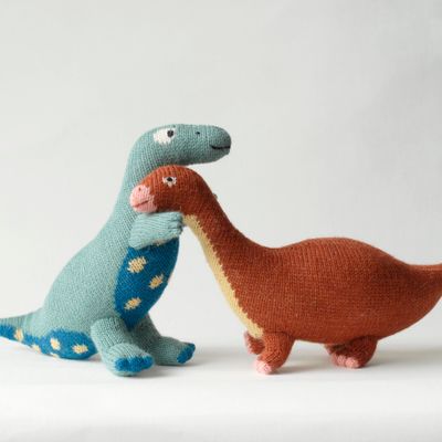 Jouets enfants - DIPO : peluche tricotée en alpaga. Normes CE de la collection DINOS - SOL DE MAYO