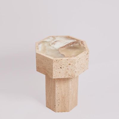 Autres tables  - Table d'appoint Gisèle - Onyx vert - STUDIO GAÏA