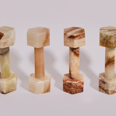 Decorative objects - L' haltère Herakcles - Onyx rouge - STUDIO GAÏA