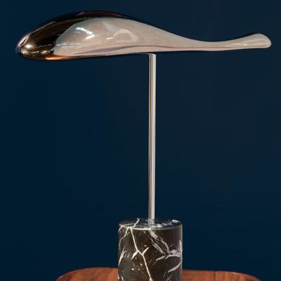 Lampes de table - Flying Fish I Lampe de table I Chrome - SOFTICATED