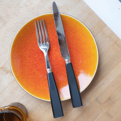 Flatware - 4 pieces cutlery set - Icône, Dark grey - SABRE PARIS