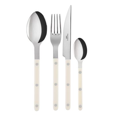 Flatware - 4 pieces cutlery set - Bistrot, Ivory - SABRE PARIS