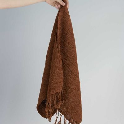 Foulards et écharpes - Terracotta Narrow Cotton Scarf - TAI BAAN CRAFTS