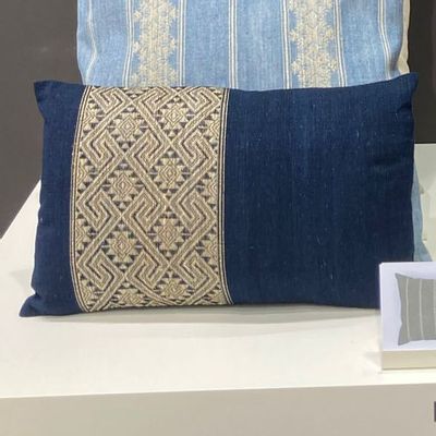 Coussins textile - Housse de coussin en coton et vigne - NIKONE HANDCRAFT, LAOS