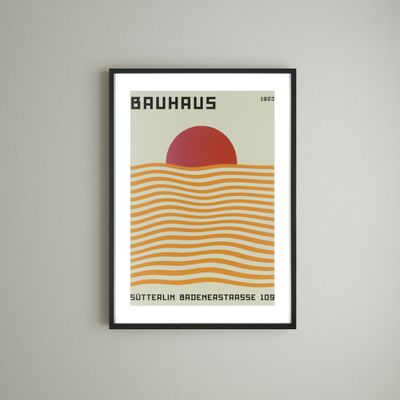 Cadres - Wall decor. Bauhaus Red Sun & Zebra Green - ABLO BLOMMAERT