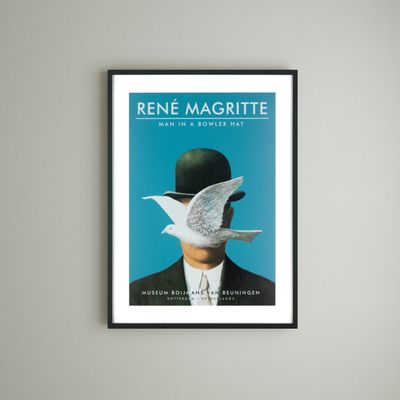 Cadres - Wall decor. Magritte : Man in a Hat & The Son of Man & Les Vacances - ABLO BLOMMAERT