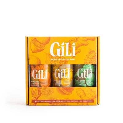 Caskets and boxes - GILI DISCOVERY PACK GINGER-TURMERIC-WASABI 3x200ml - GILI