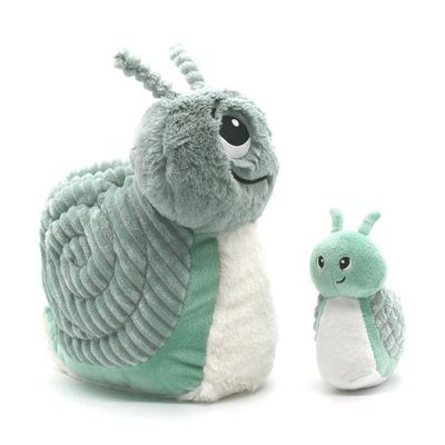 Peluches - Speedou l'escargot - Maman et son bébé Ptipotos - DEGLINGOS