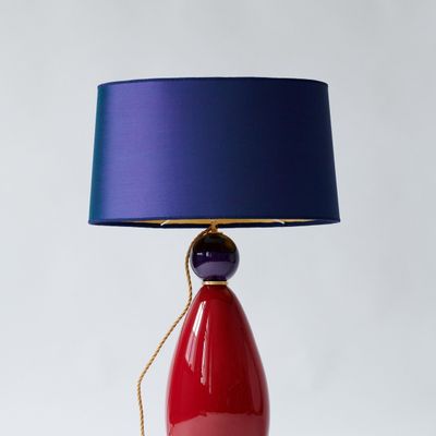 Art glass - Red and Purple Murano Style - MARINA BLANCA