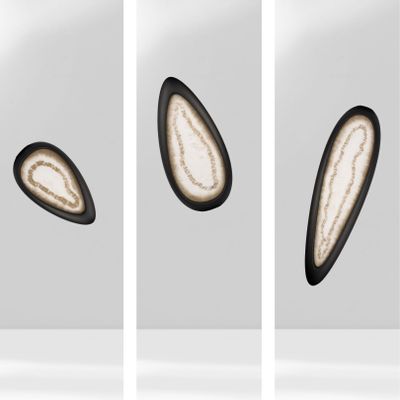 Accessoires de déco extérieure - GÉODE Applique murale "Albâtre" - MURIEL UGHETTO