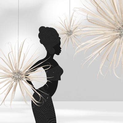 Hanging lights - MON TRUC EN PLUMES Feather Pendant lamp" Cutting Pheasant " - MURIEL UGHETTO