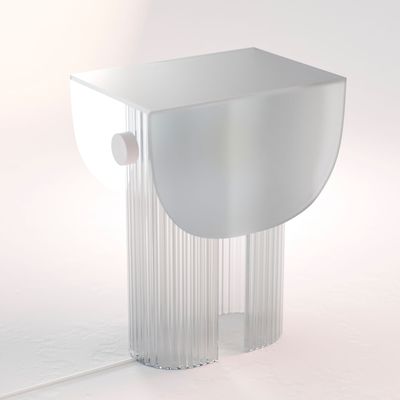 Objets design - Lampe de table HELIA - blanche - GLASS VARIATIONS