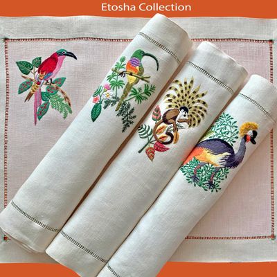 Coussins - ETOSHA Collection - LINHO DO CASTELO - LIN DE CHATEAU